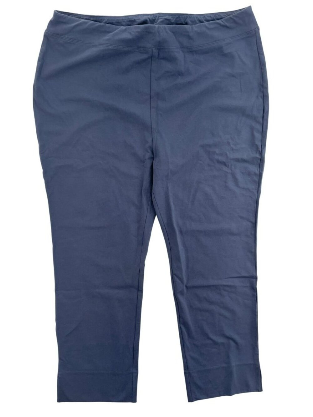 Soft Surroundings Stretch Pants Blue Cotton Blend Slim Pants Women's Sz 1XP NWT